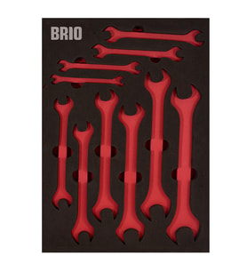 Brio Anahtar İki Ağız Set 10 Parça 6X7-24X27 B Line Sünger Yatak Boş
