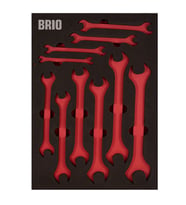 Brio Anahtar İki Ağız Set 10 Parça 6X7-24X27 B Line Sünger Yatak Boş