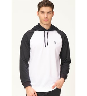 Dewberry Erkek Pamuklu Sweatshirt Beyaz-Lacivert V4005 Günlük Üst Giyim, Jean Kombinleri, Hafta Sonu Kombini