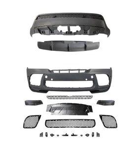 BMW X6:E71 2007-2014 Gövde Kiti Ön PDCli Arka Difüzör M Performance 51192162471S1 Wender