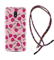 Xiaomi Redmi 8A 8 Pro 9C 9T 10C 11T Pro Kılıf Boyun Asklı Rasta Silikon Heart Lollipop 1414