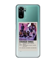 Redmi Note 10/Note 10S Uyumlu Stranger Things Minimalist Poster Desenli Şeffaf Telefon Kılıfı