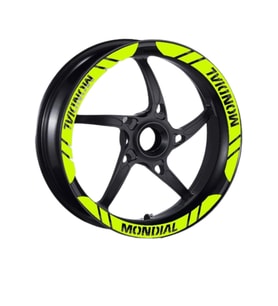 Mondial Uyumlu Flo Sarı 1 Set Jant Şeridi
