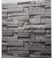 Yapışkanlı 3 Boyutlu Yığma Tuğla Gri Duvar Kağıdı 3d Panel NW115
