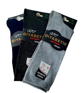 Mulvxbrf Brf02 Erkek Diyabetik Bambu Çorap 12 Adet (Mulvix)