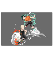 Cakatablo Anime Kahraman Akademi Izuku Midoriya Katsuki Bakugou Görseli