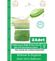 Özel %100 Doğal Koku Yüz Cilt Beyazlatıcı Organik Nemlendirici Kabak Lifli Aloe Vera Sabunu 2 Adet