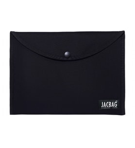 Jacbag Siyah A4 Çıtçıtlı Dosya Defter Tablet ve Evrak Çantası