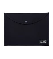 Jacbag Siyah A4 Çıtçıtlı Dosya Defter Tablet ve Evrak Çantası