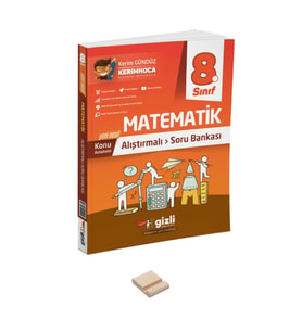 LGS 8. Sınıf Alıştırmalı Matematik Soru Bankası ve Telefon Standı