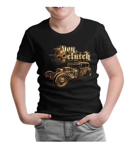 Old Car Siyah Çocuk Tshirt