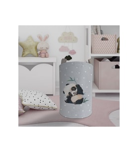 MEKTA HOME BEBEK VE ÇOCUK ODASI Sevimli Panda Desenli Oyuncak Sepeti