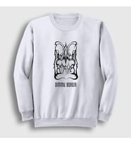 Presmono Unisex Beyaz Logo V2 Dimmu Borgir Sweatshirt 142462tt (Beyaz)