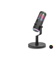 Profesyonel Gaming Rgb Mikrofon Dsp Gürültü Engelleme Reverb Echo Destekli Type-C - Siyah SU8