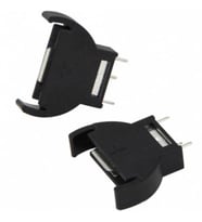 CR2032 Tipi Dikey Pil Yuvası (CR2032-180) (Siyah)