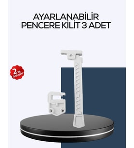 Çocuk Güvenliği İçin Cam Pencere Kilidi 3 Adet