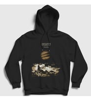 Presmono Unisex Siyah Gravity Müzik Anekdoten Kapüşonlu Sweatshirt 509107tt