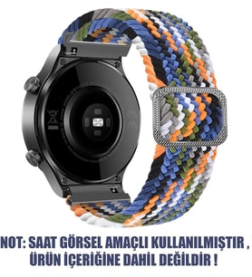 Lexroo Huawei Watch 4 Pro Kordon, (Small Size, 135mm) Braided Solo Loop Band