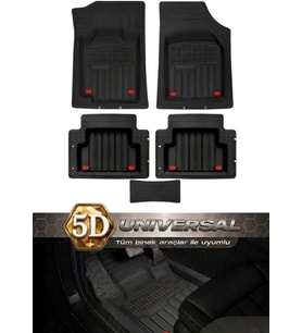 Kia Picanto Hb 2013 Model Uyumlu Enerji SİYAH 5D Havuzlu Paspas Universal-Yumuşak Kaymaz Taban
