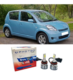Daihatsu Sirion Led Xenon Uzun + Kısa Far Ampulü H4 Duo Yeni Seri Beyaz