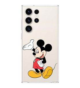 Samsung Galaxy S23 Ultra  Kamera korumalı Kapak Mickey Mouse Tasarımlı  Şeffaf Kılıf