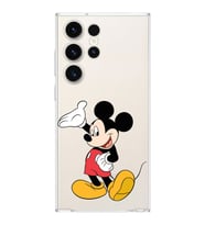 Samsung Galaxy S23 Ultra  Kamera korumalı Kapak Mickey Mouse Tasarımlı  Şeffaf Kılıf