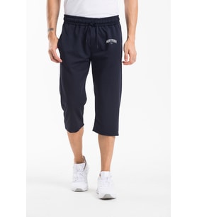 Erkek New York Baskılı Uzun Slim fit  Şort SPR25SR081 (Lacivert)