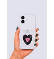 iPhone 16 Kartlıklı Vinly Desenli Kılıf - GLST6473-3150