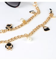 THİNBLACK GÖZLÜK ZİNCİRİ ALTIN RENGİ ZİNCİRLİ FASHION TEMALI ÇANTA SALLANTILI GÖZLÜK ZİNCİRİ