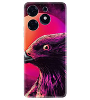 Tecno Spark 10 Pro Kılıf Silikon Desen Özel Seri Red Eagle 1752