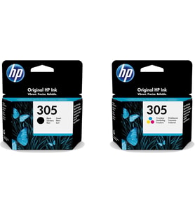 Hp-Hp Orijinal 305 Black & Üç Renkli Mürekkep Kartuşu, Çoklu, 3Ym61Ae, 3Ym60Ae