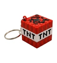 3D Baskı Minecraft TNT Blok Anahtarlık - Oyuncu (Gamer) Çanta ve Anahtar Aksesuarı
