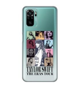 Redmi Note 10/Note 10S Uyumlu Taylor Swift Desenli Şeffaf Telefon Kılıfı