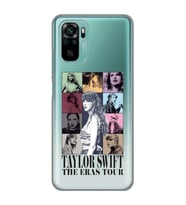 Redmi Note 10/Note 10S Uyumlu Taylor Swift Desenli Şeffaf Telefon Kılıfı