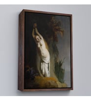 Çerçeveli Rembrandt van Rijn - Andromeda Tablo (Altın)