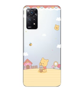 Redmi Note 11 Pro Uyumlu Winnie The Pooh Tasarımlı Şeffaf Telefon Kılıfı