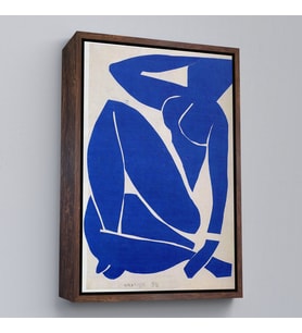 Çerçeveli Henri Matisse - Blue Nude Tablo (Altın)