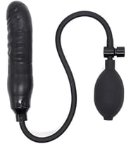 OdinsShop Şişebilen Pompalı Damarlı  Plug Siyah