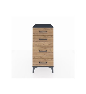 Kronos Komodin 4 Çekmeceli 44x59x96 Antrasit-Çam