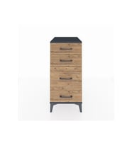 Kronos Komodin 4 Çekmeceli 44x59x96 Antrasit-Çam