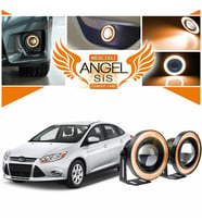 Ford Focus 3 Uyumlu, Universal Mercekli Led Angel Sis Farı, 76mm Turuncu Renk