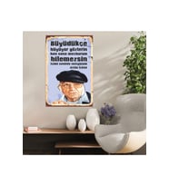 Ahşap Retro Mdf Poster , Komik Sözler , Duvar Yazıları , Manzara ,  Tarih , Edebiyat - Tbl0427