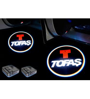 Tofaş Araçlar İçin Pilli Yapıştırmalı Kapı Altı Led Logo