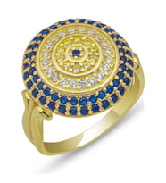 Nazarlı Gold  925 Ayar Gümüş Kadın Yüzük