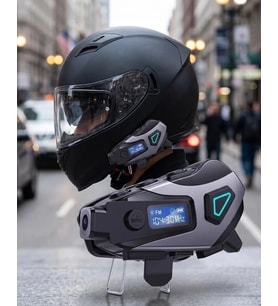 Motosiklet Kask Bluetooth Kulaklık Uzun Pil Ömrü Kamera Ve Sesli Komut Destekli