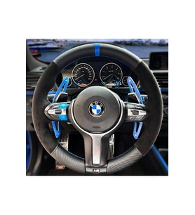 Bmw F30 Alcantra Karbon Mavi Yüzüklü Mavi Dikişli
