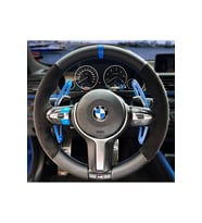 Bmw F30 Alcantra Karbon Mavi Yüzüklü Mavi Dikişli