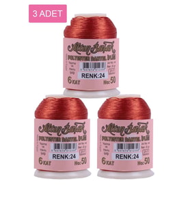 3 Adet Altınbaşak Oya ve Dantel İpi 20 gr - Royaleks - No: 024