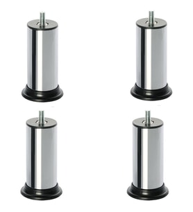 Yatak Baza Ayağı Metal Civatalı Metrik 10mm (4 Adet) 15 CM (Gümüş)