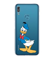 Huawei Y6 Pro 2019  Kamera korumalı Kapak Donald Duck Tasarımlı  Şeffaf Kılıf